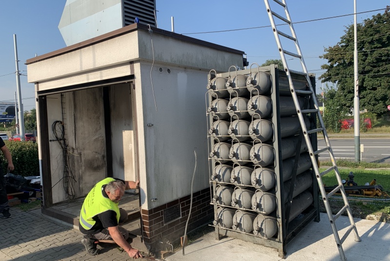 Referencie / 2021 - Rekonštrukcia plniacej stanice CNG Ostrava  - foto